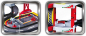 Preview: BBURAGO 15630197 FERRARI Racing GARAGE mit 1 Auto 1:43 Parking GARAGE