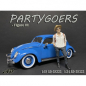 Preview: American Diorama 38223 Partygoers Mann mit Hut + Rucksack 1:18 Figur 1/1000