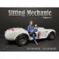 Preview: American Diorama 38232 Sitting Mechanic Sitzender Mechaniker 1:18 Figur 1/1000