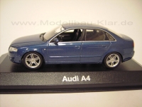 Minichamps Audi A4 3.2 Quattro Linousine 2004 Industriemodell blau 1:43