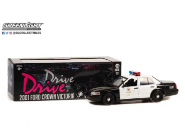 Greenlight 2001 Ford Crown Victoria Police Interceptor 1:18 *Los Angeles Police Department (LAPD) Drive 2011* modelcar