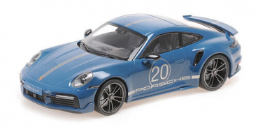 Minichamps 155069170 Porsche 911 992 Turbo S 2021 blau 1:18 limitiert 1/504 Modellauto