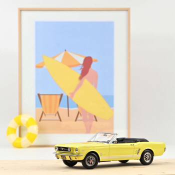 Norev 182811 Ford Mustang Cabrio 1966 yellow 1:18 Modellauto limited edition 1/200