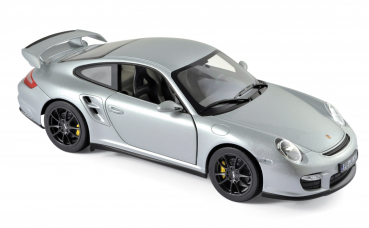 Norev 187594 Porsche 911 GT2 2007 - Silber mit schwarzen Felgen 1:18