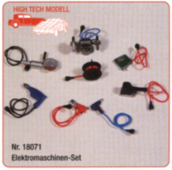 Hightech 18071 Elektromaschinen-Set 1:18 Bausatz Modellbau Diorama