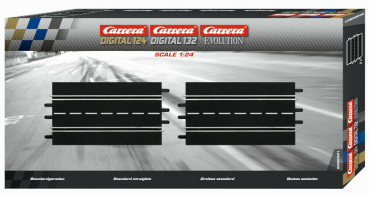 Carrera DIGITAL 124 + 132 + Evolution 2 x Standardgeraden 20601