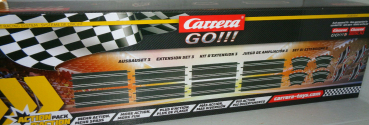 Carrera GO!!! Plus DIG143 Digital 143 1:43 Ausbauset 3 Gerade Kurve 1/45° Schienen 61614