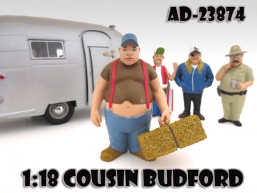 American Diorama 23874 Figur Trailer Park Cousin Budford 1:18 limitiert 1/1000