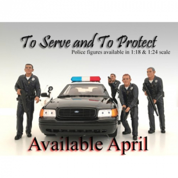 American Diorama 24032 Figur Police Officer II - 1:24 limitiert 1/1000