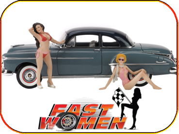 Fast Women 326 Spokemodels 1:18 - Set bestehend aus 2 Figuren