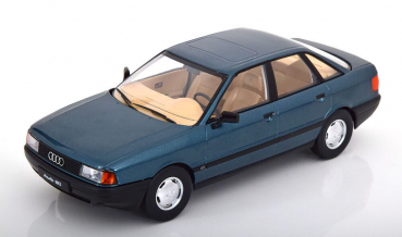 Triple9 1800342 Audi 80 B3 1989 Alpine largo blau-grün 1:18 limitiert 1/1002 Modellauto