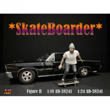 American Diorama 38241 Mann in weissem Shirt 1:18 Figur 1/1000 Skateboarder