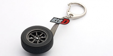 AUTOart TOYOTA SPRINTER TRUENO (AE86) 8-SPOKES Felge (mit Logo)(schwarz) Schlüsselanhänger 41587
