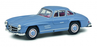 Schuco Mercedes-Benz 300 SL blau 1:64 limitiert Modellauto