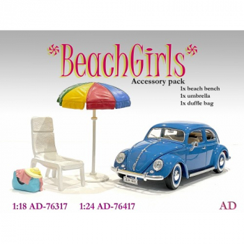 American Diorama 76417 Strand Zubehör für beach girls 1:24 Figur 1/1000 limitiert