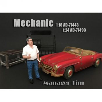 American Diorama 77493 Mechaniker Chef Tim 1/1000 1:24 Figur
