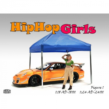 American Diorama 24101 Hip Hop Girls Figur #1 Frau mit Cap 1:24 limitiert 1/1000