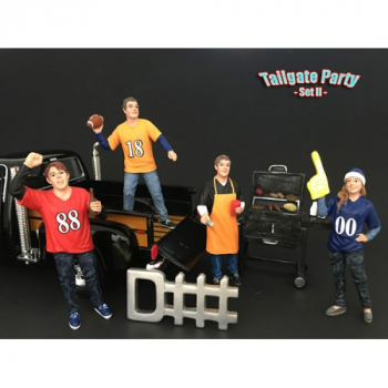 American Diorama 77595 Tailgate Party Figure Set II 1/1000 1:18