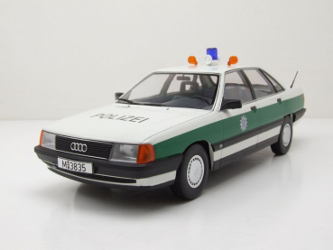 Triple9 1800354 Audi 100 C3 Typ 44 1989 Polizei 1:18 limitiert 1/1002 Modellauto