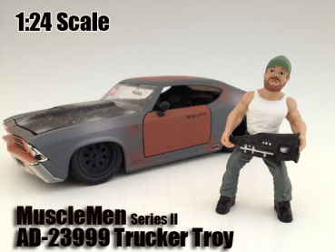 American Diorama 23999 Figur Mechaniker Musclemen Trucker Troy 1:24 limitiert 1/1000