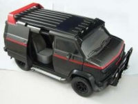Jazwares A-Team Van GMC 2010 schwarz-rot 3 3/4inch (1:18)