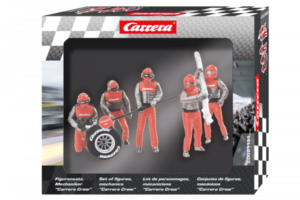 Carrera Figurensatz Mechaniker Carrera Crew rot 1:32 - 21131 Figuren Motorsport
