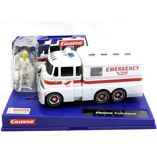 Carrera Digital 132 Carrera Truck Ambulance + Krankenschwester 30943 1:32 slotcar