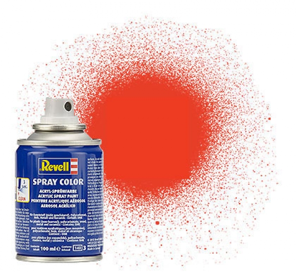 Revell 34125 Acryl Sprühfarbe leuchtorange matt Spray Color 100 ml