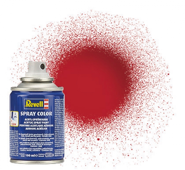 Revell 34134 Acryl Sprühfarbe ferrari-rot glänzend Spray Color 100 ml