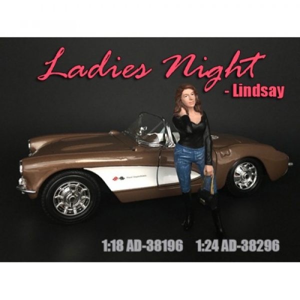 American Diorama 38296 Ladies Night Lindsay stehende Frau 1:24 Figur limitiert 1/1000
