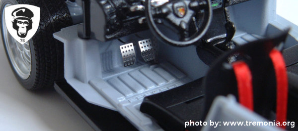 Tremonia Gurt Set I weiss 1:18 Modellauto Tuning Diorama