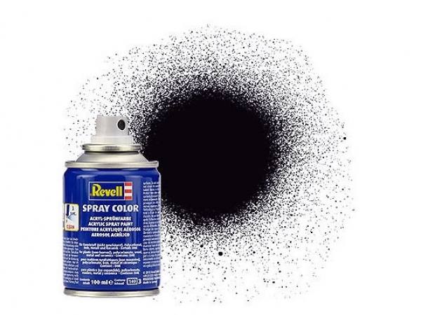 Revell 34108 Acryl Sprühfarbe schwarz matt Spray Color 100 ml