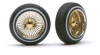 Pegasus Felgen 1117 Triple Gold DZs gold mit Wei�wandreifen 24 mm