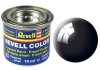 Revell schwarz, gl�nzend RAL 9005 14 ml-Dose