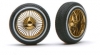 Pegasus Felgen 1115 Deep DZs gold mit Wei�wandreifen 24mm