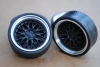 Felgen Alu AG A mit hochglanz Aluminium Tiefbett (34mm) Resin schwarz