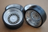 Felgen Alu AG B mit hochglanz Aluminium Tiefbett (34mm) Resine silber lackiert