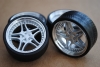 Felgen Alu AG C mit hochglanz Aluminium Tiefbett (34mm) Resine silber lackiert