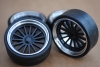 Felgen Alu AG F mit hochglanz Aluminium Tiefbett (34mm) Resine schwarz