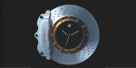 AUTOart Wanduhr Bremsscheibe silber-gold 40012 Uhr