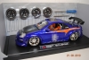 Jadatoys Mitsubishi Eclipse blau + Decals inkl. 2. Radsatz 1:18 Import Racer