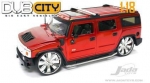 Jadatoys  63362 Hummer H2 2003 rot 1:18 mit Chromfelgen