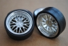 Felgen Alu AG A mit hochglanz Aluminium Tiefbett (34mm) Resin silber lackiert