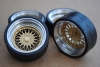 Felgen Alu AG B mit hochglanz Aluminium Tiefbett (34mm) Resine gold lackiert