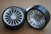 Felgen Alu AG D mit hochglanz Aluminium Tiefbett (34mm) Resine silber lackiert