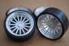 Felgen Alu AG F mit hochglanz Aluminium Tiefbett (34mm) Resine silber lackiert