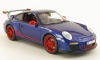 Norev Porsche 911 GT3 RS 2010 - blau + rote Beschriftung 1:18 limitiert 1/1000