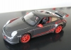 Norev Porsche 997 GT3 RS grau + rote Decals Industriemodell 1:18