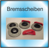 Bremsscheiben U-N gelocht Bremssattel 16mm  rot lackiert 1 Achsen-Satz / 2 .. 