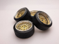 Preview: SD Felgen 16 Zoll "ALU" BBS LM gold 48,5mm 1:12 Modellauto Tuning